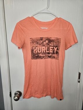 Hurley Coral Graphic Crewneck Tee